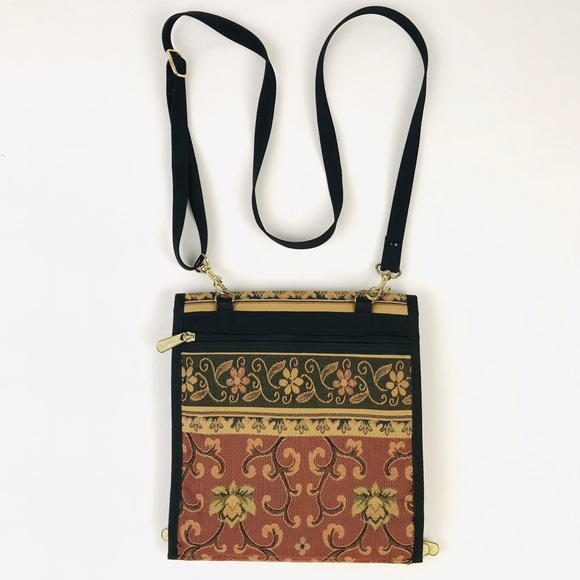 Danny K Beverly Hills Tapestry Cross-Body Organizer Bag Made in USA  Like New - Picture 3 of 15